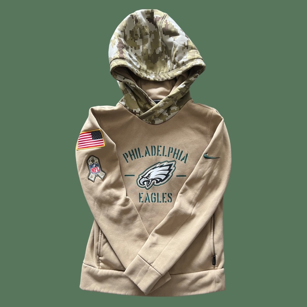 Mens Philadelphia Eagles Salute To Service Nike Hoodie size XS